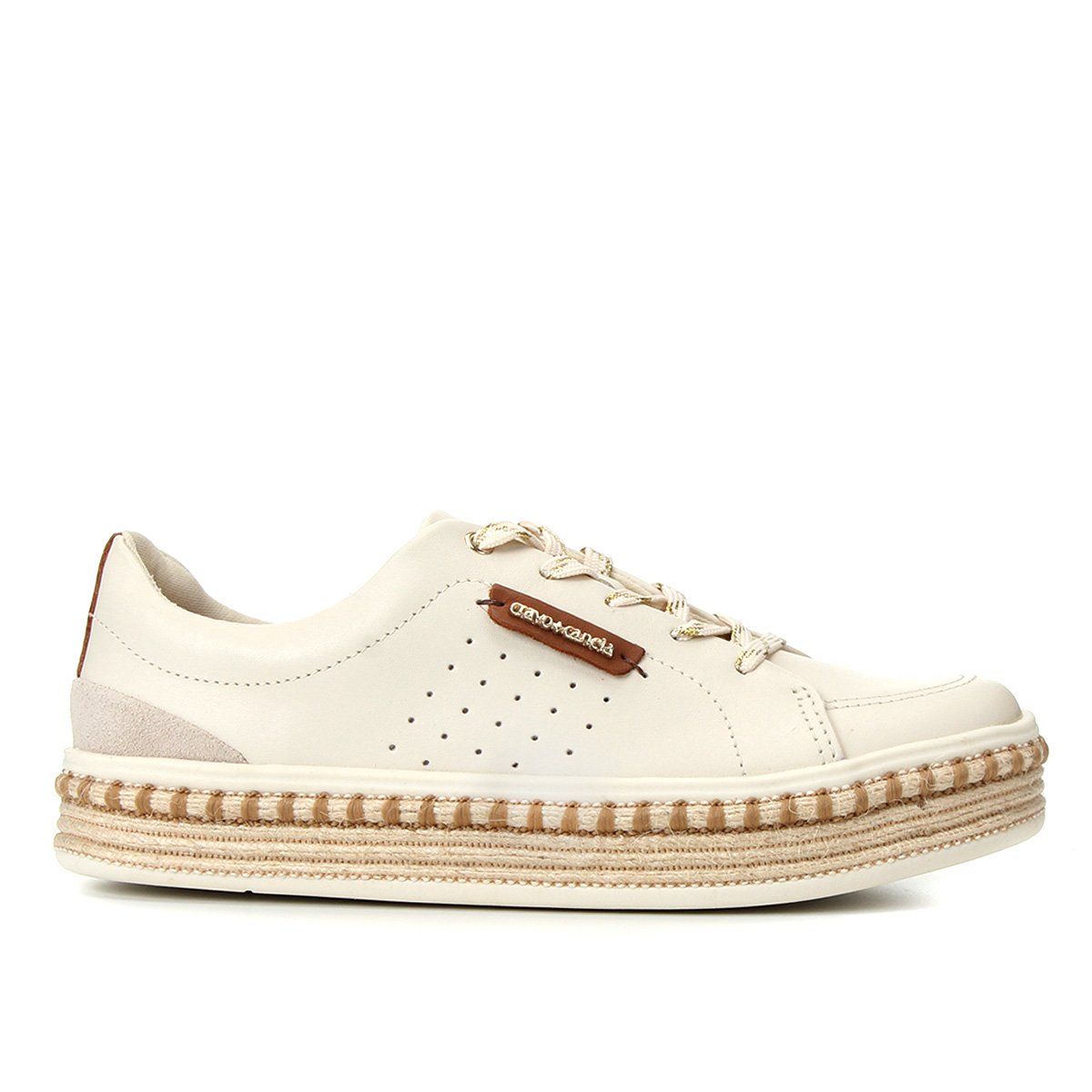 tenis couro cano alto cravo e canela